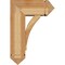 Ekena Millwork Thorton Arts and Crafts Rough Sawn Bracket w/ Offset Brace, Western Red Cedar, 8"W x 18"D x 26"H BKT0806X18X26THR03RWR - alternate 4